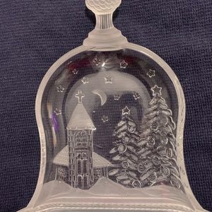 Crystal Bell Christmas Dish